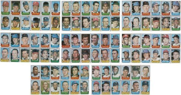 1969 Topps Stamps Uncut Sheets